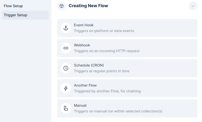 Flow triggers