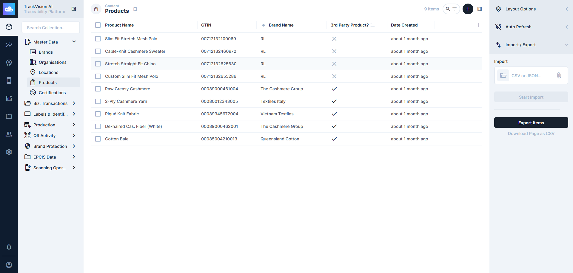 Data Explorer Interface